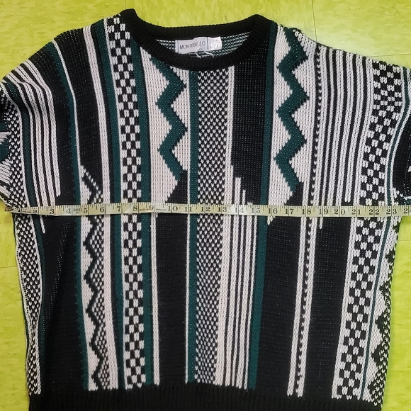 Vintage 90's Montebello abstract knit sweater - Picture 5 of 7